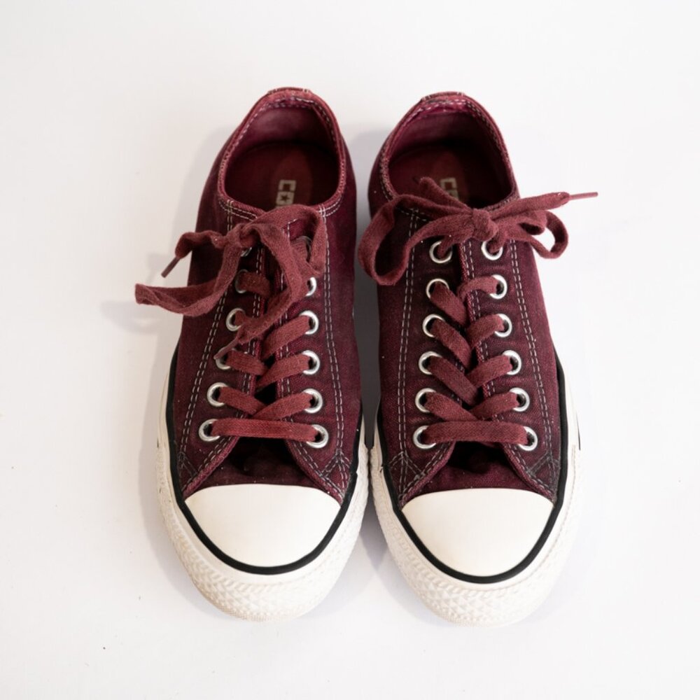 Converse Unisex Chuck Taylor All Star Ox Low Top Maroon Sneackers Sz 6.5